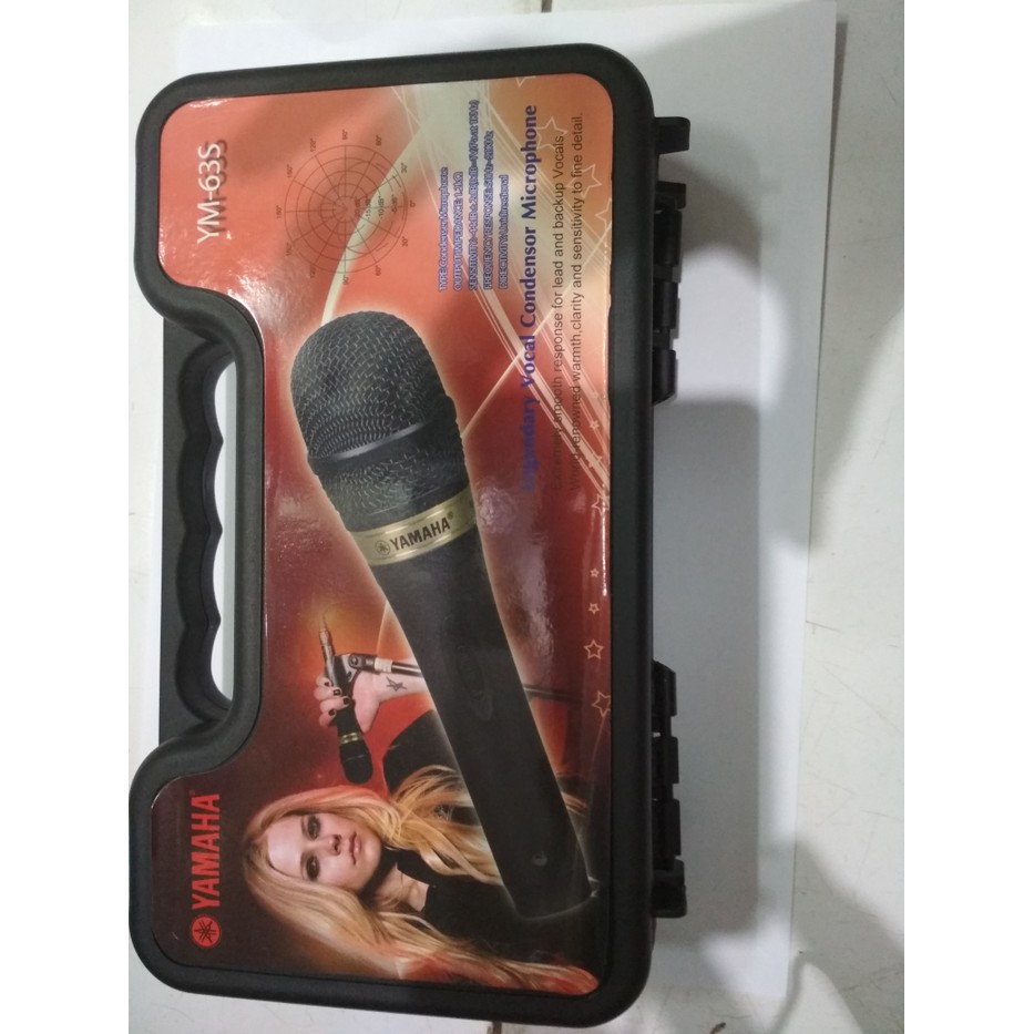 Mic Microphone Kabel Yamaha-63S Vocal Profesional Cable Suara Jernih