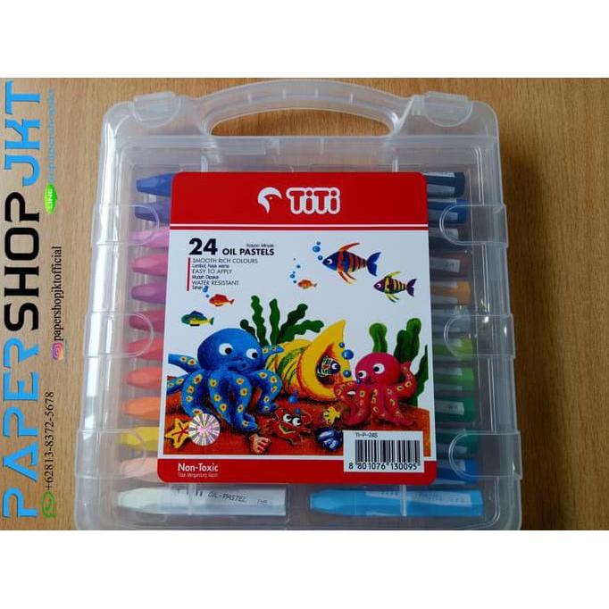 

HOT SALE GROSIR!!! Titi Krayon Minyak 24 Warna / Crayon 24 Colors Oil Pastels