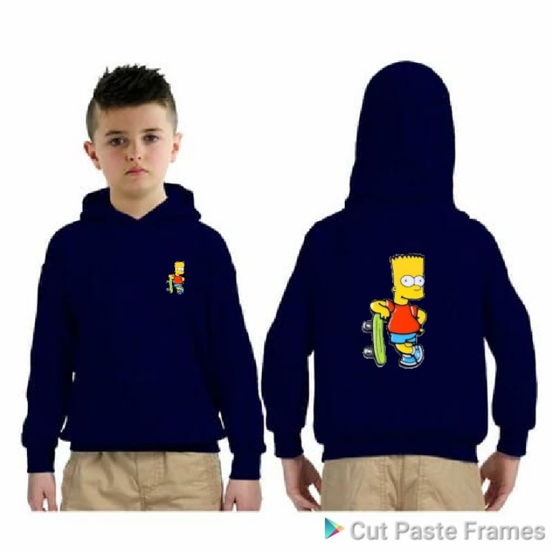 Jaket anak hoodie logo keren