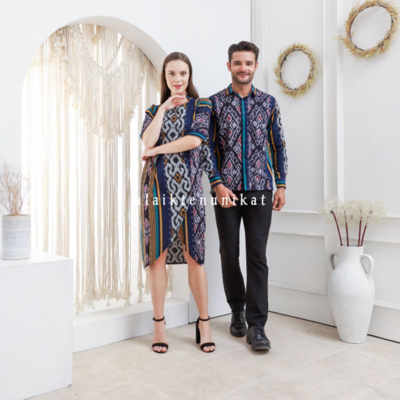 COUPLE BAJU TENUN KAYLA - DRESS TENUN KAYLA - KEMEJA TENUN