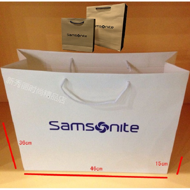 

Samsonite Gift Bag Shopping Bag Tote Bag Packaging Bag Pure White