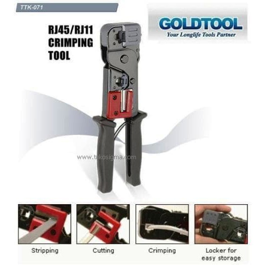 GOLDTOOL TTK-071 Tang Crimping Double