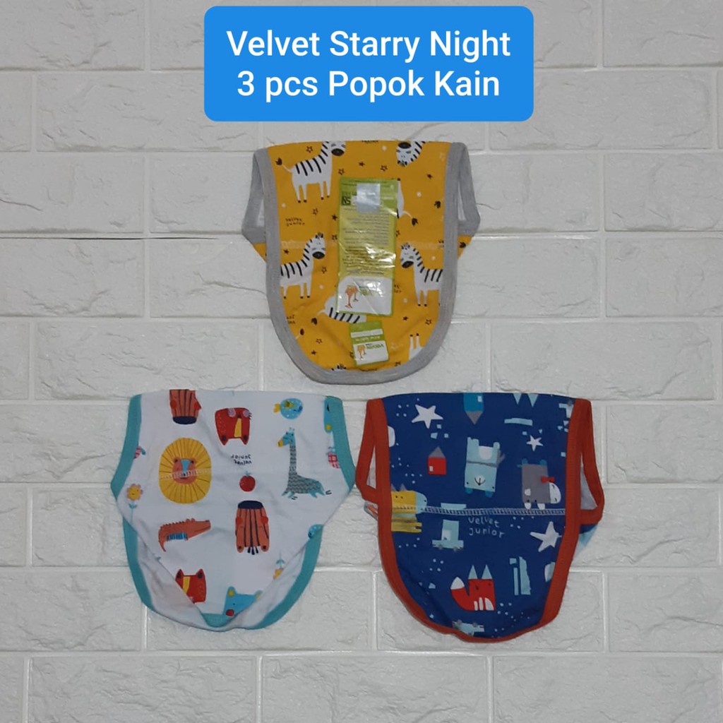 Velvet Junior (3 Helai) Popok Kain Bayi