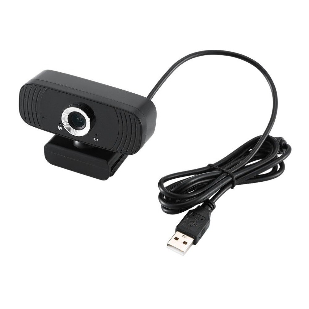 Webcam HD Desktop PC Laptop Video Conference 1080P with Microphone MNYCXEN - Black