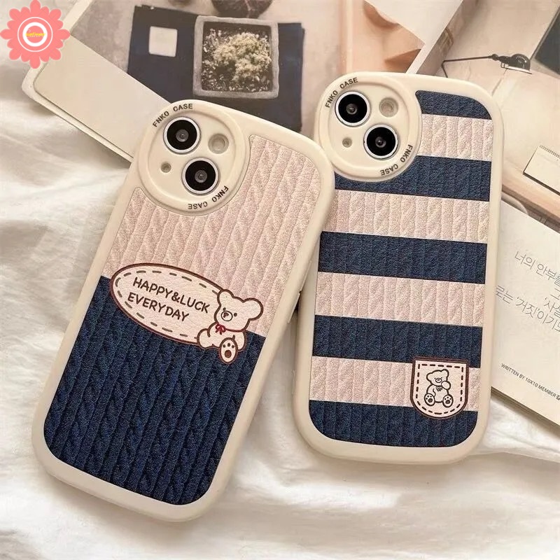 Soft Case TPU Motif Kartun Beruang Untuk iPhone 11 13 12 Pro MAX 7 8 Plus 6 6s Plus XR X XS MAX SE 2020