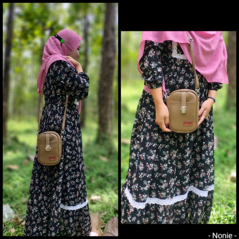 SLING PHONE MEGAN BY NONIE KUALITAS PREMIUM/TAS HP ANTI AIR/TAS SELEMPANG WANITA TERLARIS