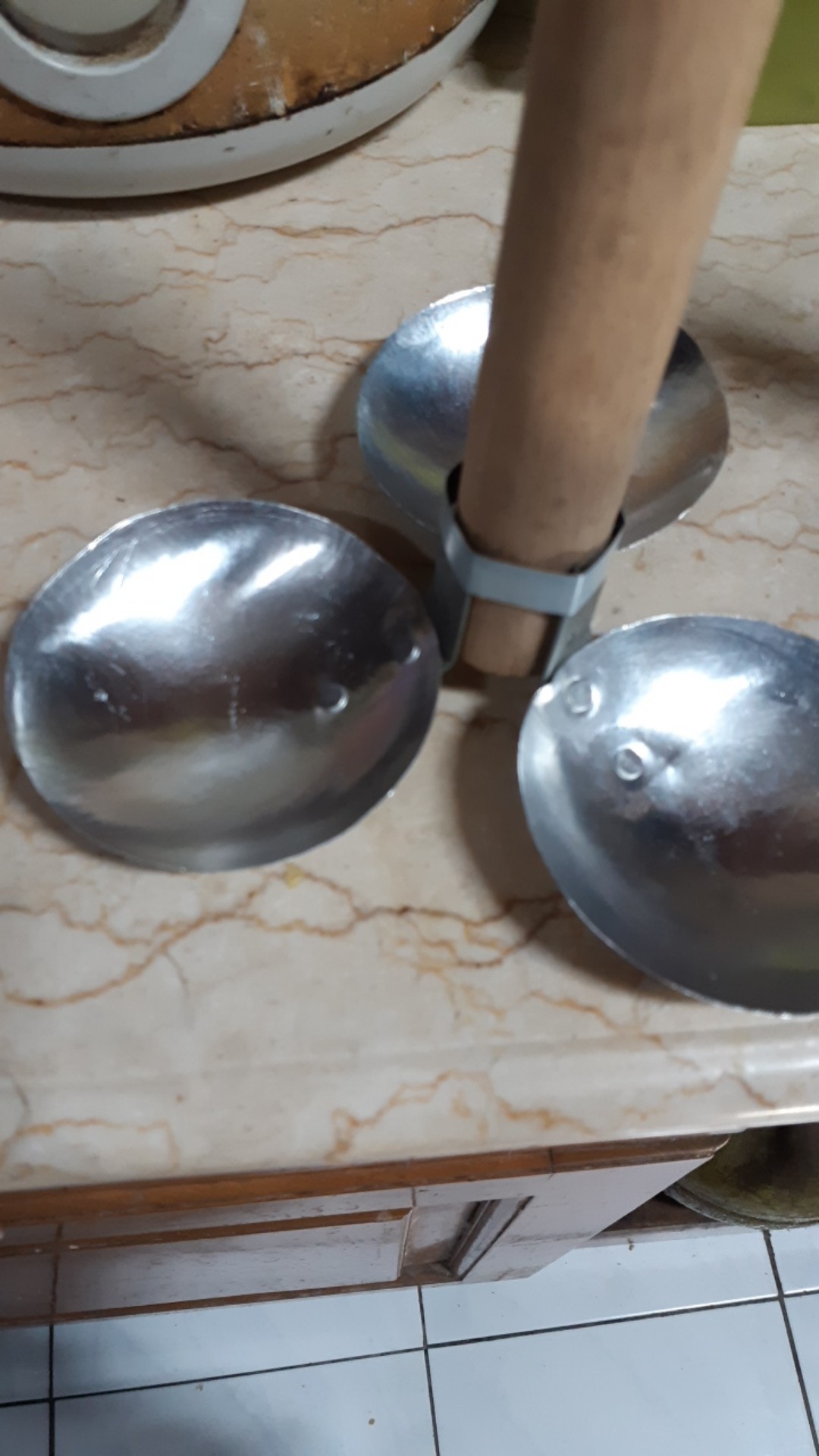 (baca Deskripsi) Cetakan Bakwan Bahan Aluminium Tebal Dan Tipis 3 Sisi Diameter 8cm Dan 9cm