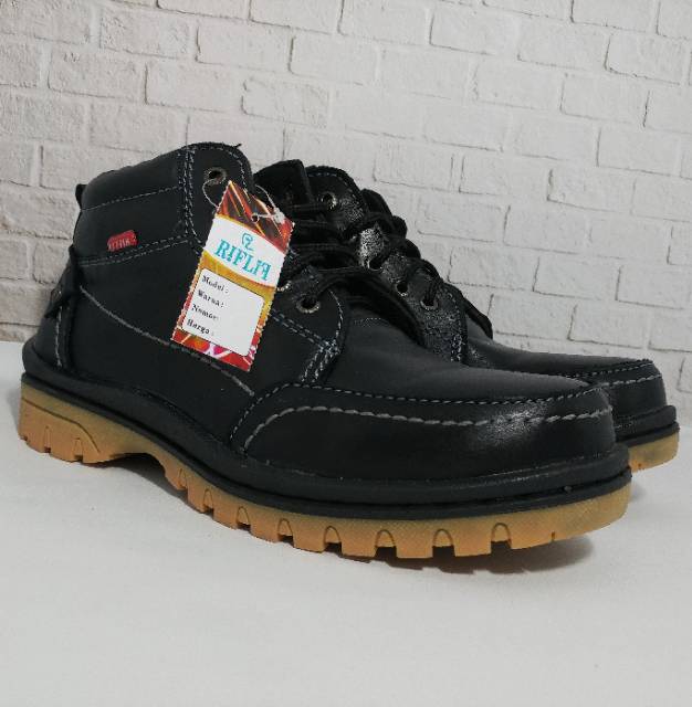 Sepatu Boots Pria Bahan Kulit Asli Istimewa