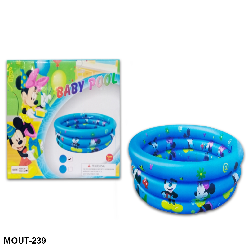 Mainan anak kolam renang karet mini BABY POOL 130CM MOUT-239