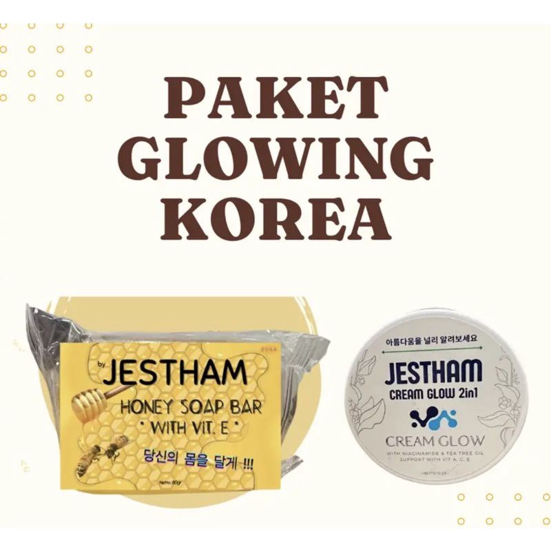 PAKET GLOWING JESTHAM CREAM GLOW DT MAX KOREA jestham BPOM ORIGINAL