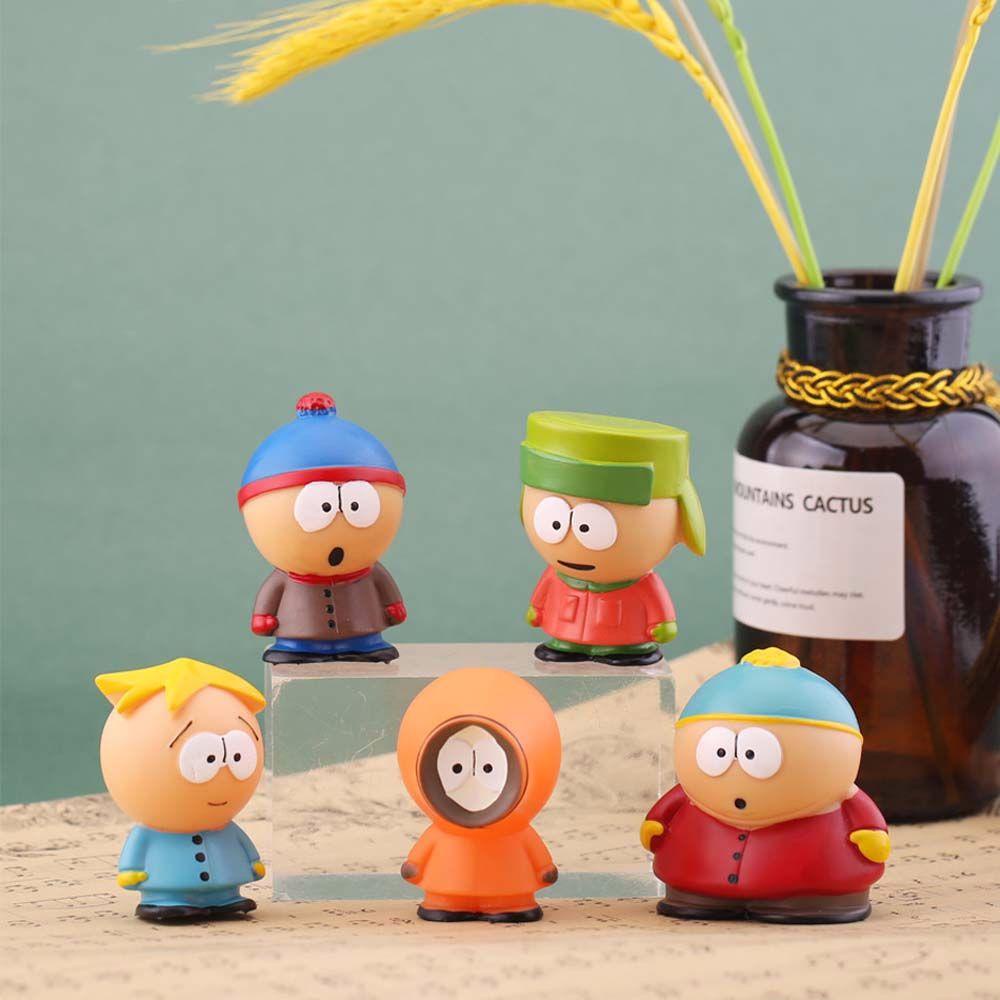 Lanfy The South Park Mainan Anak Ornamen Rumah Model Koleksi Cartman Dekorasi Desktop Stan Anime Model Kenny Figure Toys