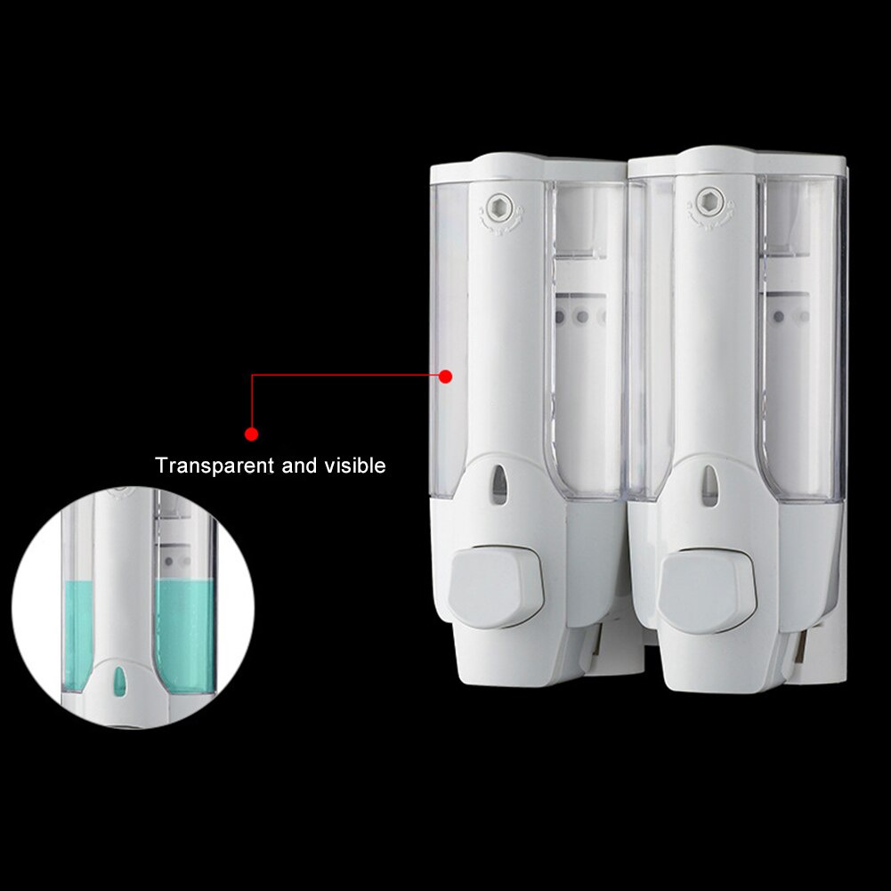 Dispenser Sabun Cair  Shampo 2 Tabung Touch Soap Dispenser Keylock Tempat Sabun Mandi Cair Double