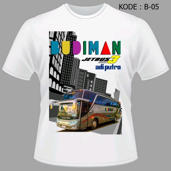 Kaos Bis Budiman Baju Bus Budiman Tshirt Jetbus3 Jetbus Bis Mania B-05 stok terbatas