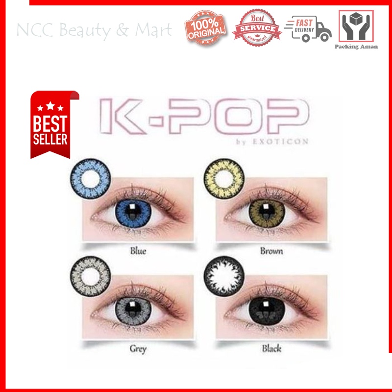 * NCC * K-PoP / KPOP / Contact Lens / Lensa Kontak / Soft Lens Mata - Big Eye - 16 mm - Plano