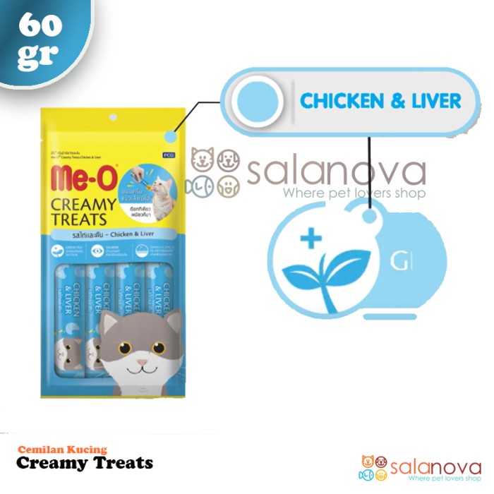 Meo Creamy Treats 60gr Snack Kucing Me-O