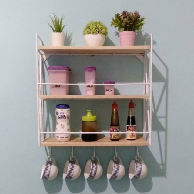RAK BUMBU SUSUN 3/ tempat bumbu /dapur cantik / minimalis