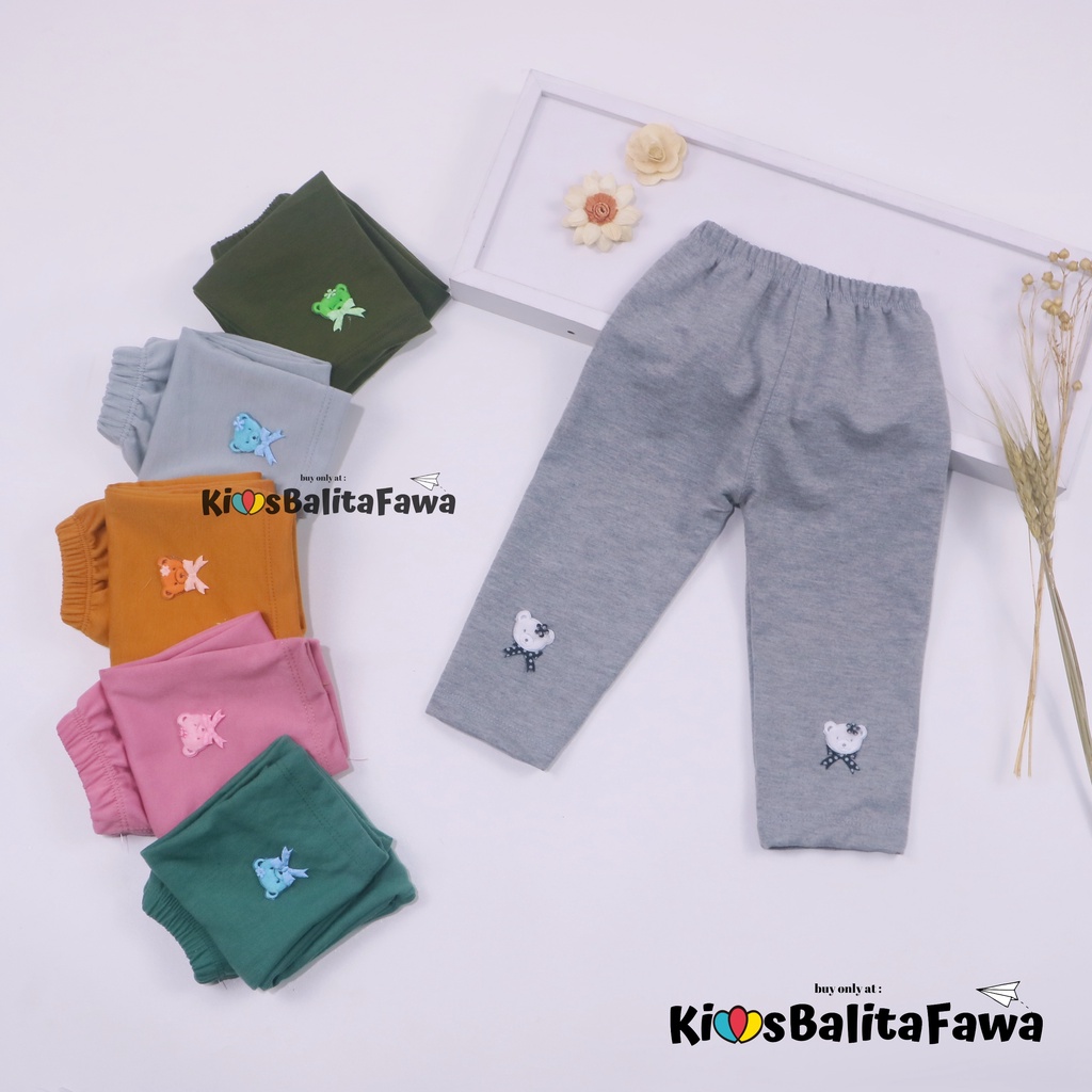 Legging Boneka uk 5-7 Tahun / Pants Premium Panjang Bahan Kaos Anak Perempuan Leging Polos Babycinnamon