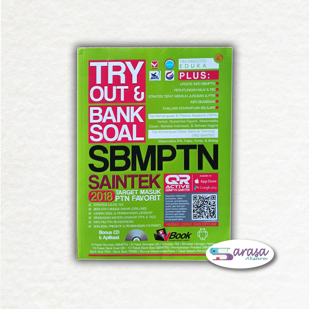 Buku Pelajaran Tryout Bank Soal Sbmptn Saintek 2018 Target Masuk Ptn Favorit Shopee Indonesia