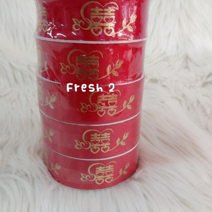 

pita sangjit merah bahan satin / pita shungxi / pita satin