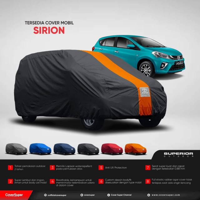 Cover Super Daihatsu Sirion Cover Mobil Outdoor Superior Cover Super Daihatsu Sirion Cover Mobil Outdoor Superior