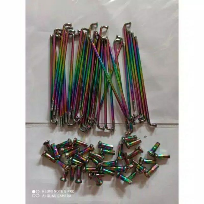 Ruji pelangi / jari jari pelangi 2 tone