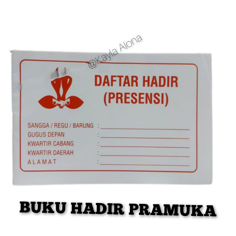 BUKU DAFTAR HADIR PRAMUKA