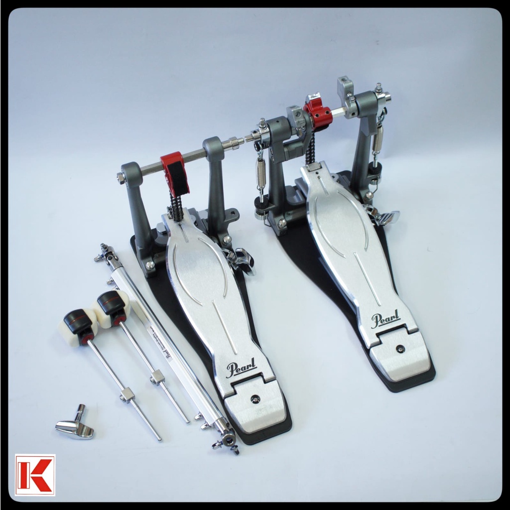 Pedal Kick Drum Pearl P-1032R Double Pedal Dobel Pedal P1032R P 1032R