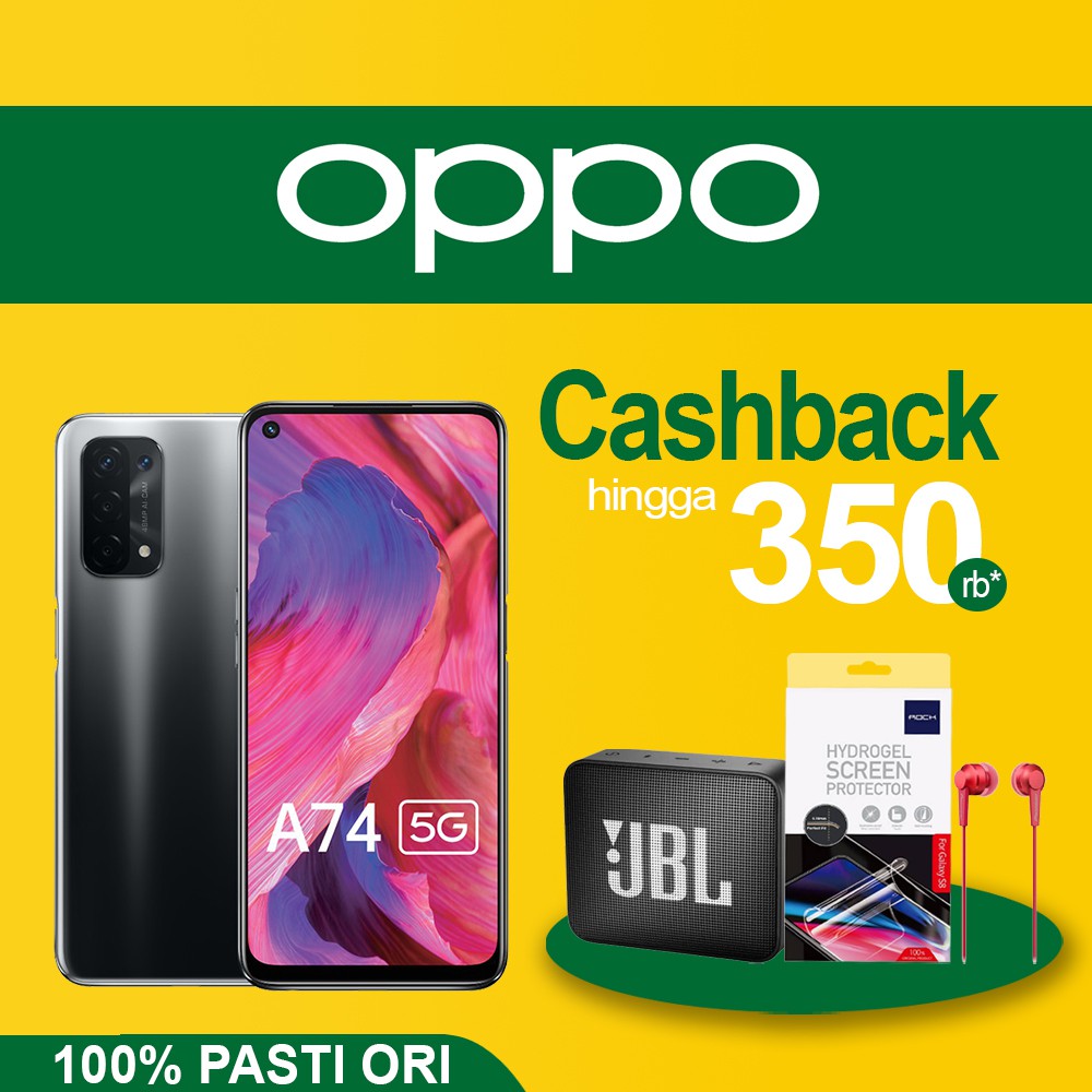 OPPO A74 5G 6/128GB Oppo A 74 5G 6GB 128GB Garansi Resmi 6 GB 128 GB