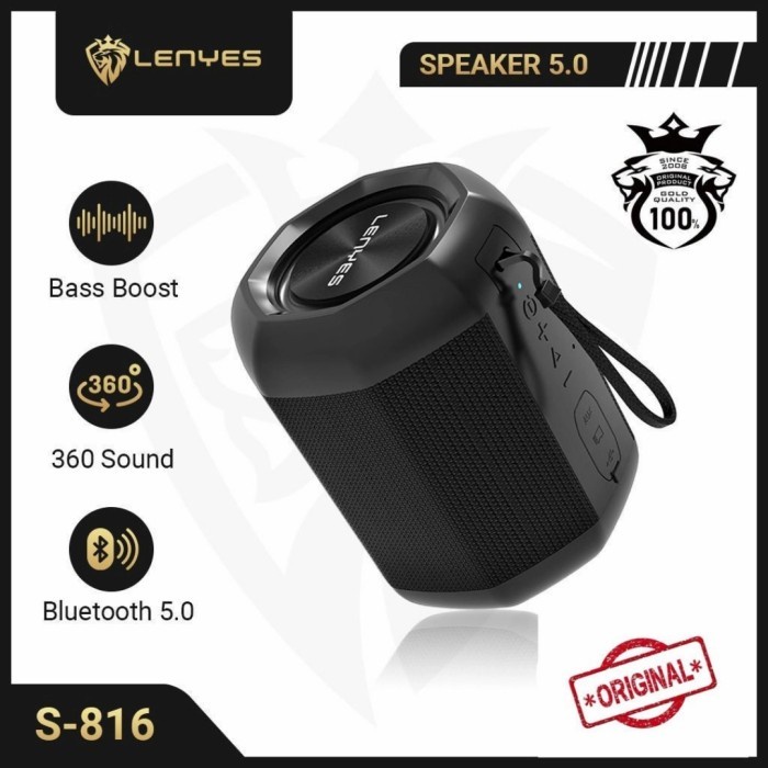 Speaker Bluetooth Lenyes S816 Original S-816 Speaker Kualitas Bagus Grosir