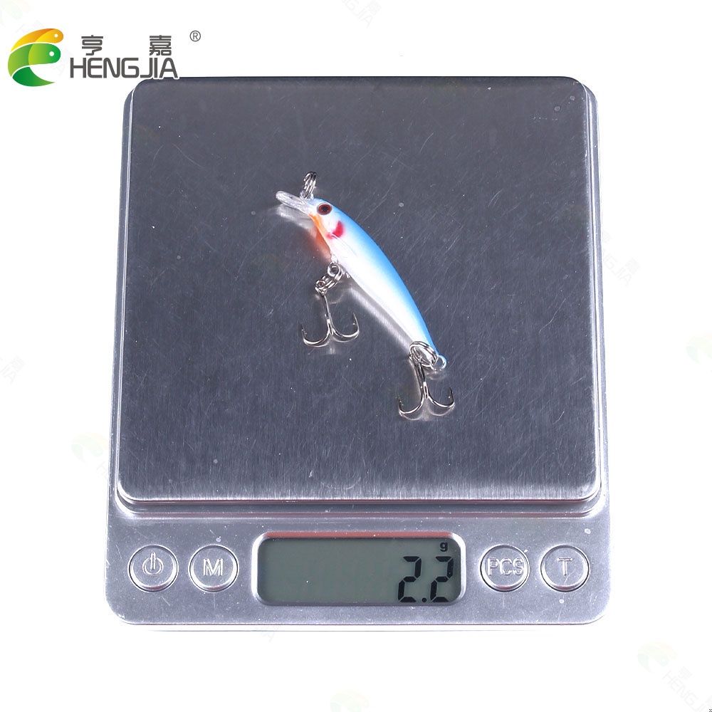 Wholesale HENGJIA 24Pcs/Lot Minnow Umpan Pancing 5cm 2.1g Swimbait Mini Fishing Lure Bass Ikan Bait