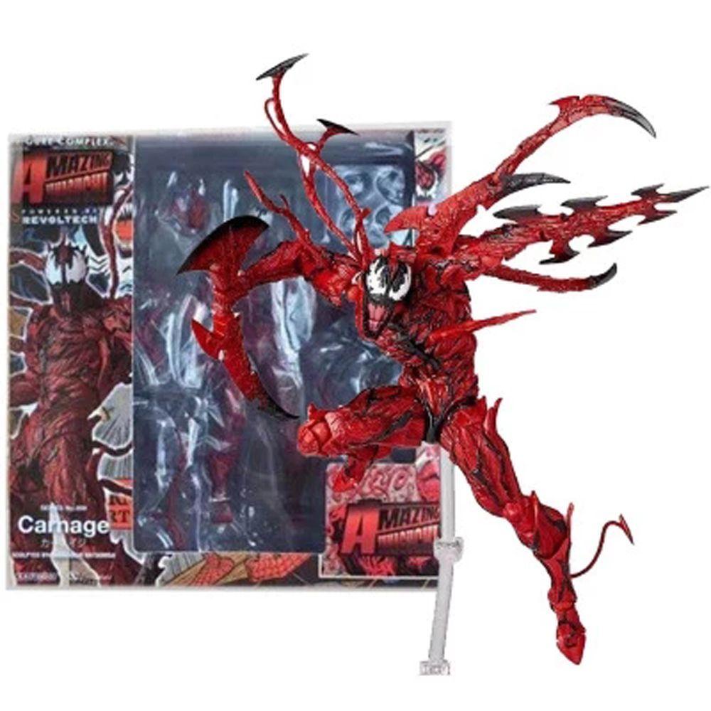 Needway Mainan Model Marvel Untuk Sambungan Hadiah SpiderMan PVC Bergerak NO.008 Carnage