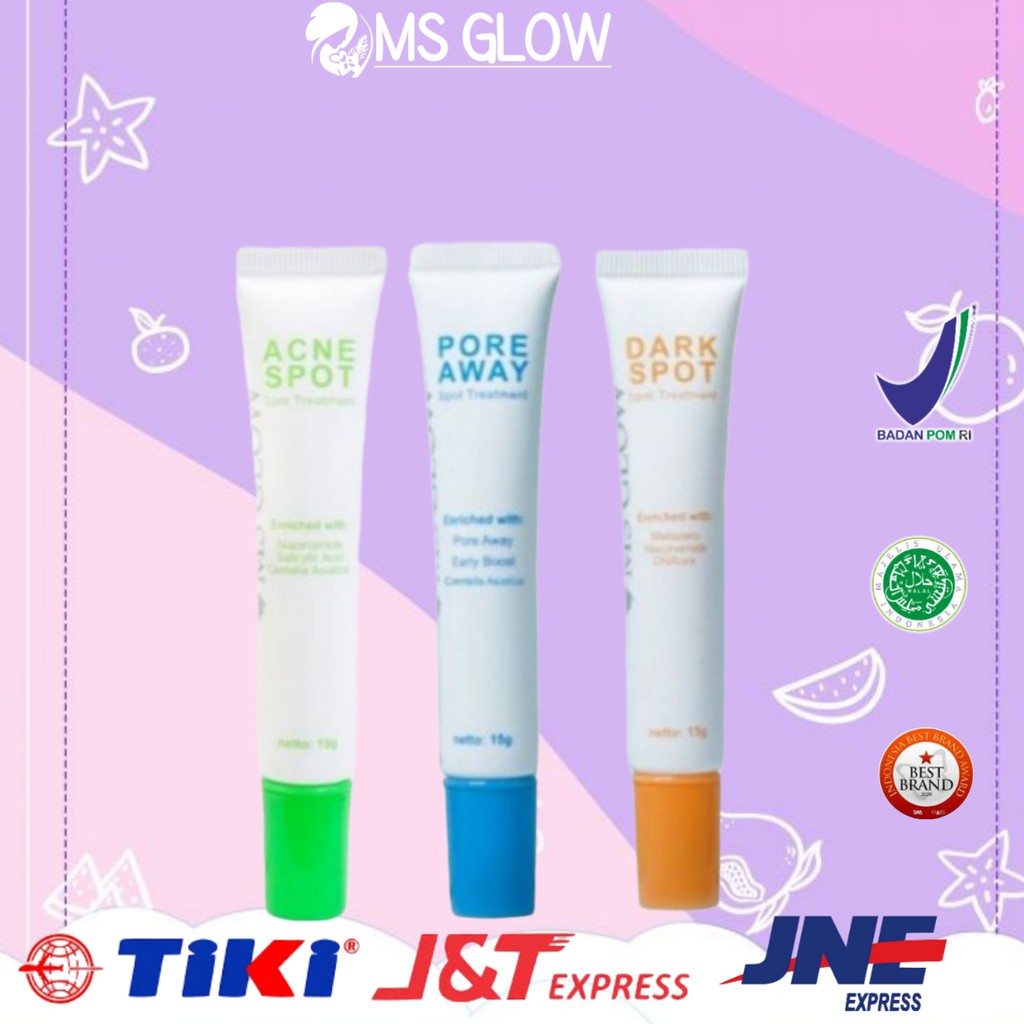 Dark spot serum Ms glow/Pore away ms glow original acne spot ms glow dark serum