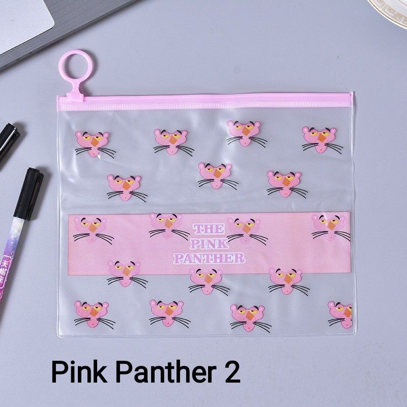 Pouch Zip Lock Kosmetik Transparan Motif Karakter Motif Kaktus Tas Dompet Kosmetik Pouch Make Up