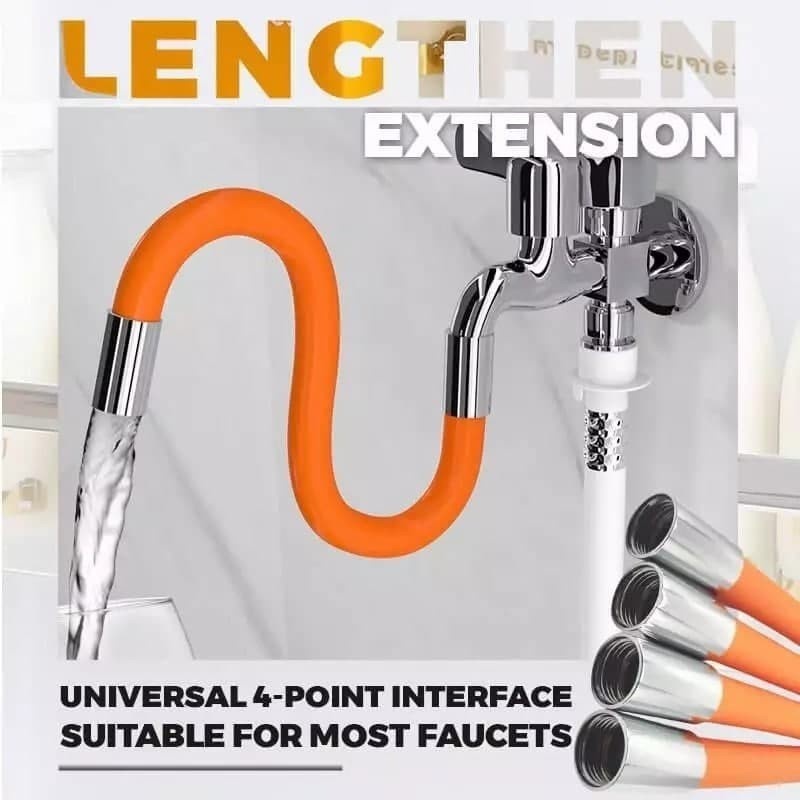 Flexible water tap extention