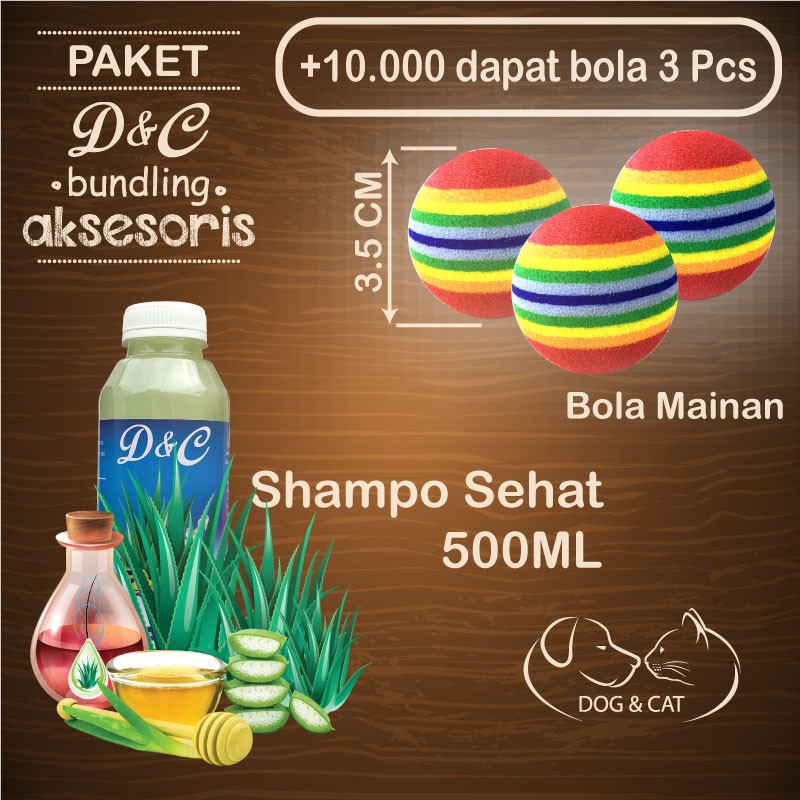 Shampo Kucing Lidah Buaya Shampo Anjing Plus Bola Mainan Per Paket