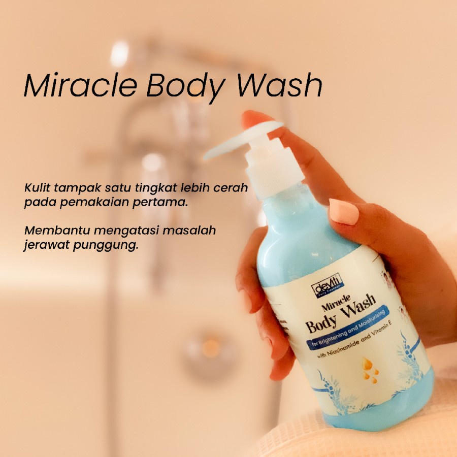 Deviti Miracle Body Wash Perawatan Melembabkan dan Mencerahkan Kulit