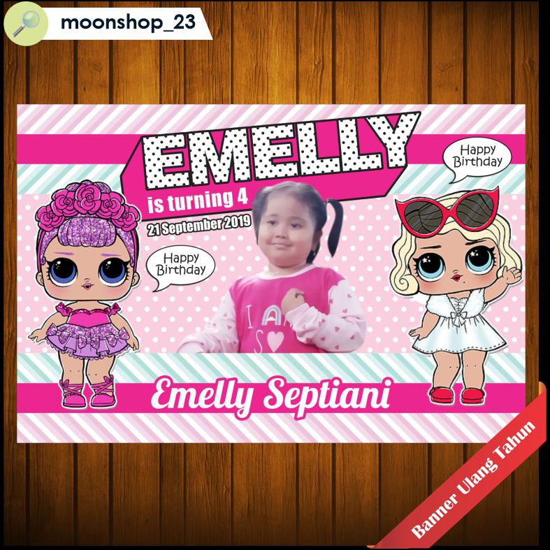 Spanduk Banner Backdrop Ulang Tahun Custom Tema Lol Shopee