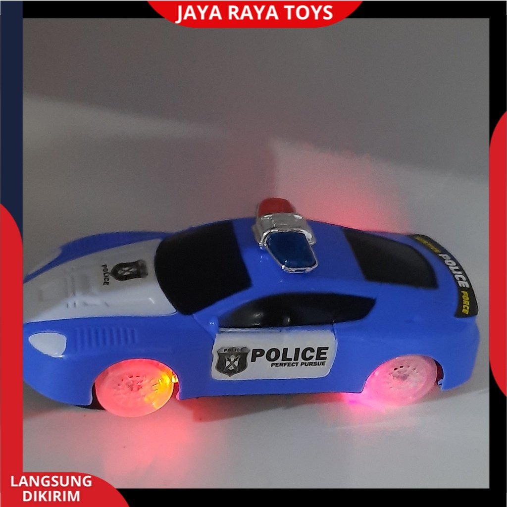 (PROMO) Mobil Polisi Ban Nyala Musik Lampu Police Car Mainan Anak Mobilan Polisi Baterai Termurah