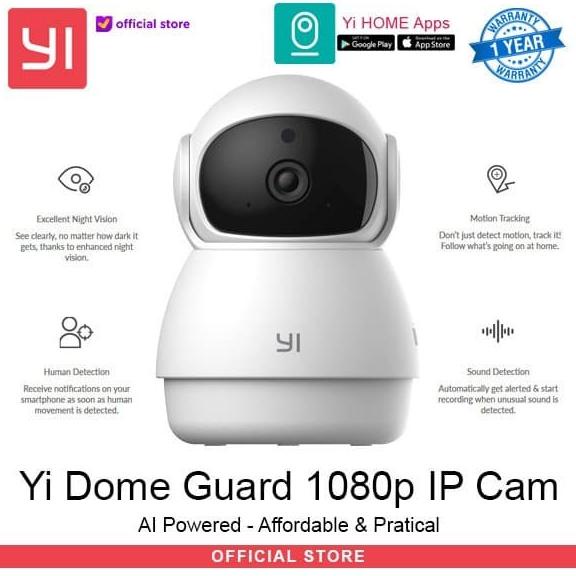 Jual Xiaoyi Yi Dome Guard Full HD 1080P Smart CCTV 360 Kamera IP Camera