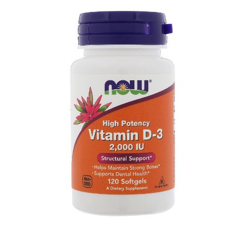 Promo Murah Vitamin D3 Now 2000 UI 120 Softgels ori USA Now D3 2000 Now Vit D3 2000