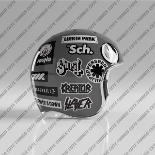 stiker pack spesial series black white untuk hp laptop helm tumbler motor brand band hype