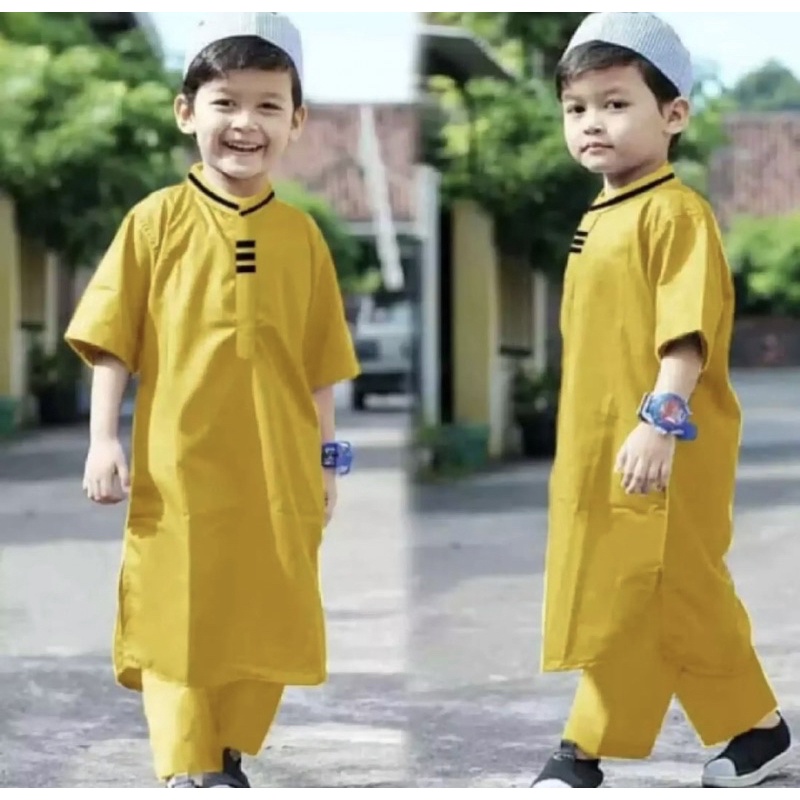 STELAN KOKO PAKISTAN / KOKO ANAK PILIH WARNA / BAJU MUSLIM ANAKA 1-5 #thzww