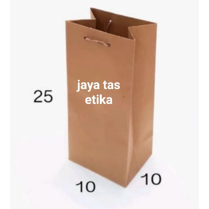 

paperbag botol polos P10xL10xT20