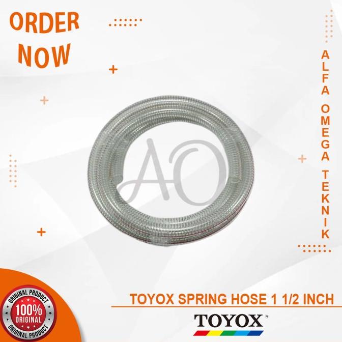 SELANG KAWAT SEPIRAL BENING TOYOSPRING 1 1/2INCH TOYOX SPRING HOSE PVC alfaom364 Buru Order