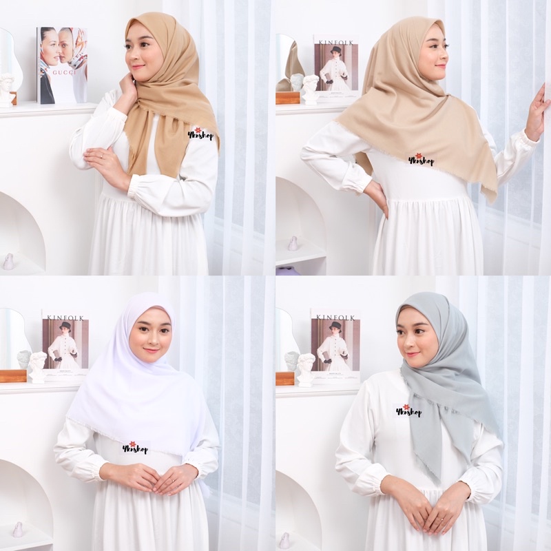 Jilbab Katun Rawis Segiempat Saudia