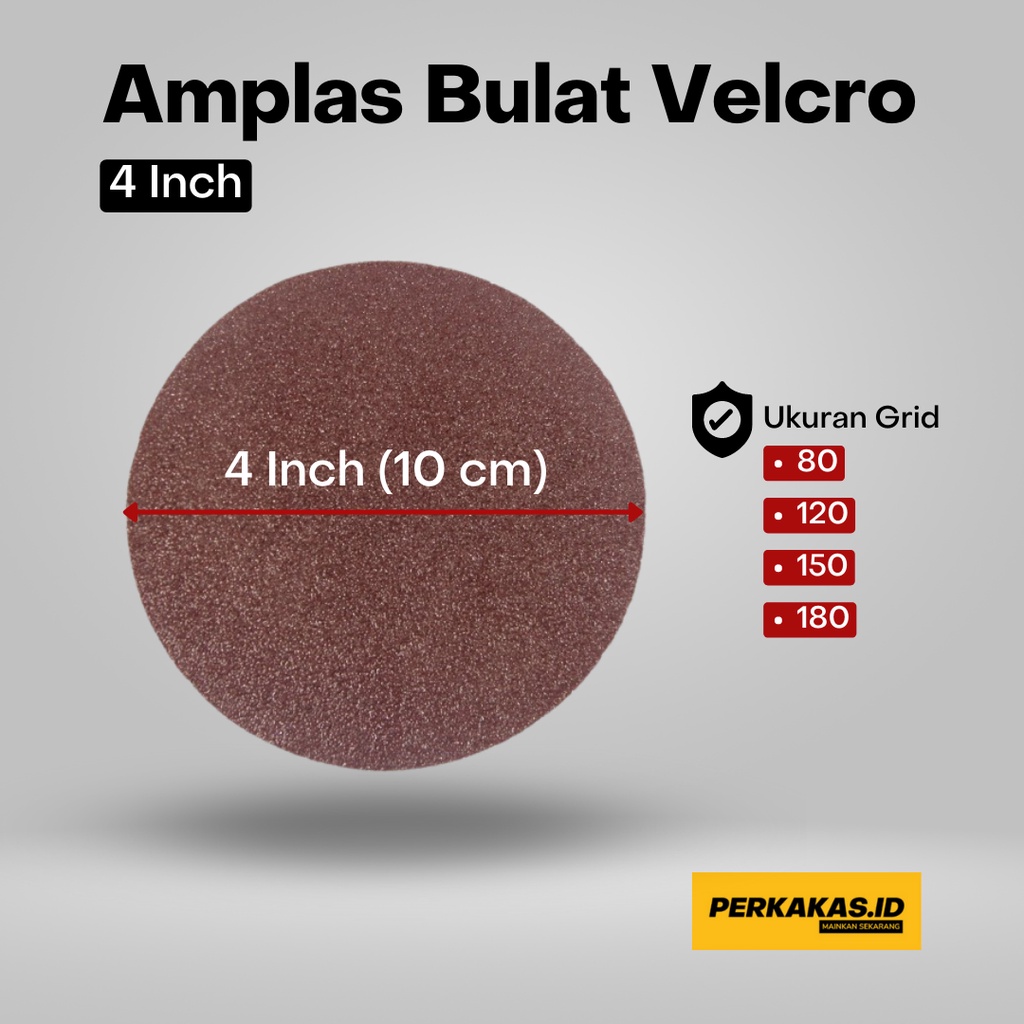 Amplas Bulat Susun 4 Inch Grid Lengkap OWNER