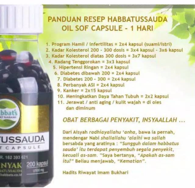 Habbatusauda oil soft capsul promil program hamil Original-4