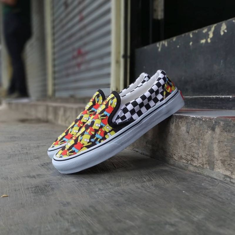 sepatu vans_Vans Slip On The Simpsons Homer Wide