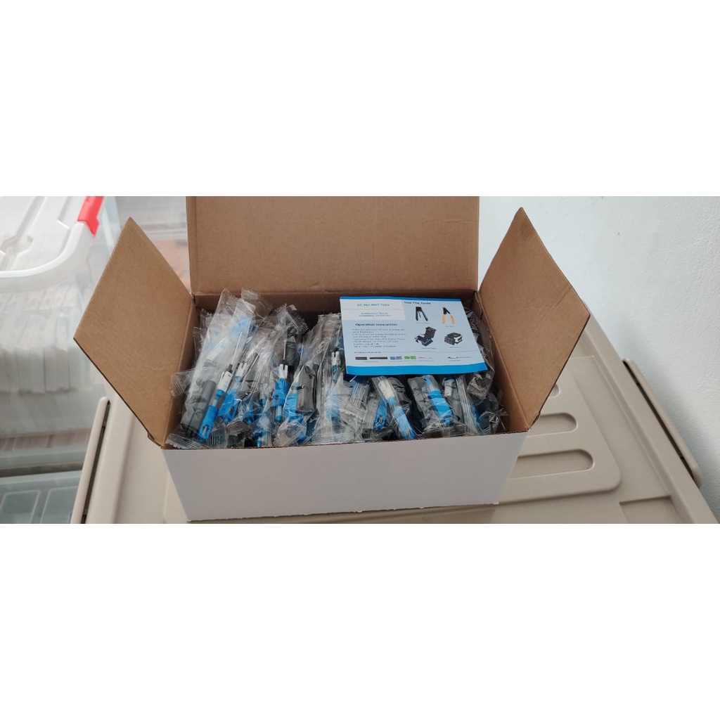 SOC (Splice on Connector) SC/UPC Sambungan Kabel Fiber Optik