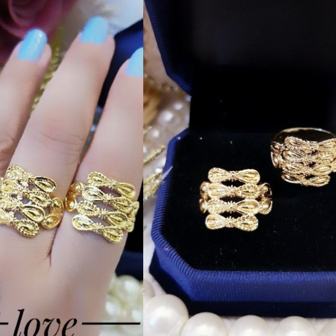 Cincin Xuping Lapis Emas 24K Terlaris T127